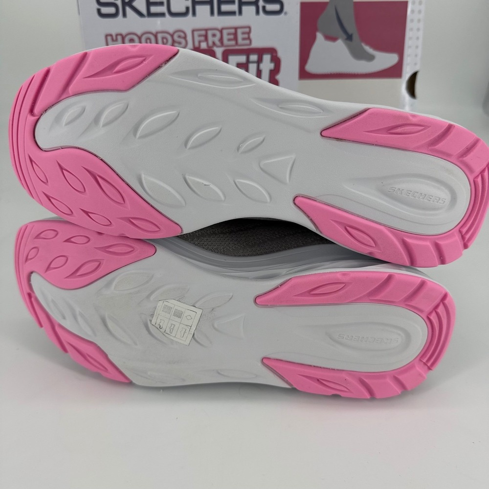 Skechers Hands Free Slip-ins Swift Fit Gray Pink Sneakers 179350S Womens 7.5 - Picture 9 of 9